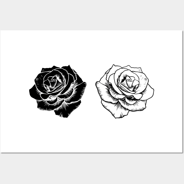 Unus Annus roses Wall Art by MandyDesigns